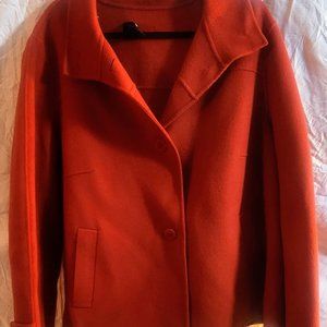 TALBOTS ORANGE WOOL JACKET SIZE 22 FALL / WINTER